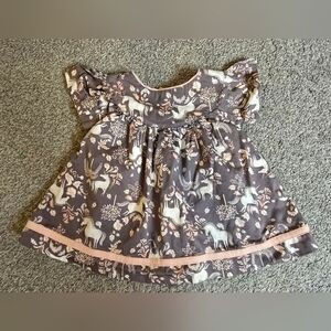 Lilly Wicket Lightweight Unicorn Dress Infant 3-6 Month Boutique Brand